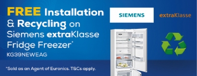 Siemens extraKlasse Free Installation and Recycling on KG39NEWEAG